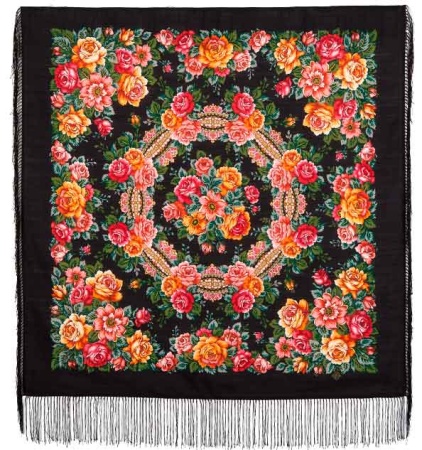 Павловопосадский платок "Город роз" 1825-18 