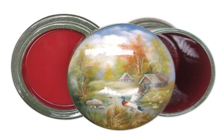 Шкатулка лаковая беседка "Осень" 11х7 см. арт. 763338