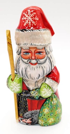 Дед мороз с ежиком 13 см. арт. 873219