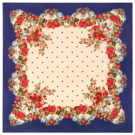 Платок из вискозы "10877", вид 13, 135х135 см. арт. 10877-13 