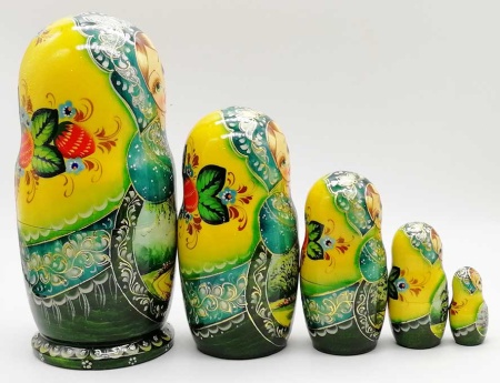 Матрешка "Лето" 19 см. 5 мест арт. 35698