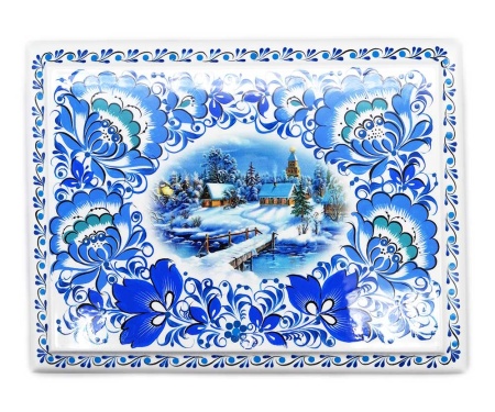 Шкатулка комодик под гжель 13х17х10 см. арт. 7646233