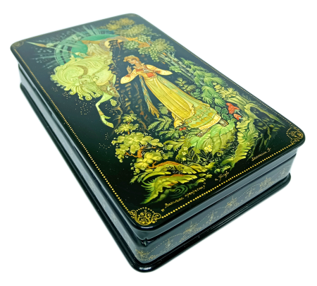 Шкатулка лаковая миниатюра Василиса прекрасная