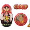 Магниты с Матрешкой из серии СССР 7х14см Арт. 140219213
