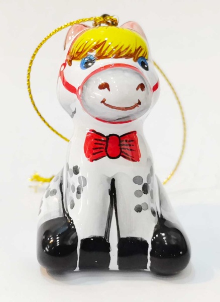 Лошадка майолика подвес 6 см арт. 8767334