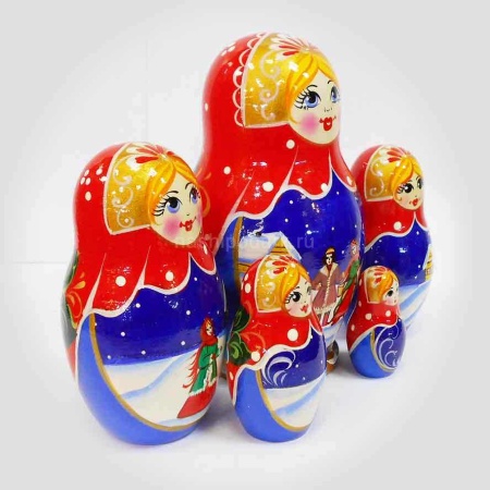 Матрешка "Вятская" 5 мест 14см арт. 1218747