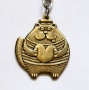 Брелок из латуни Кот с сердцем арт. 1786 Брелок из латуни Кот с сердцем арт. 1786