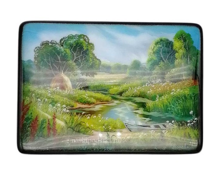 Федоскино картинка Лаковая миниатюра Федоскино "Лето" 15х11см арт. 542228 магазин  Федоскино картинка Лаковая миниатюра Федоскино "Лето" 15х11см арт. 542228 магазин