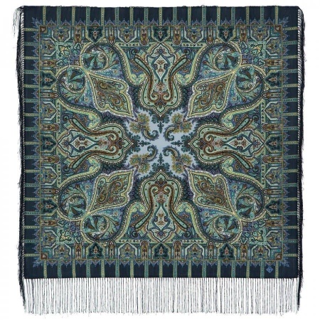 Павлопосадский платок «ШАФРАН» 1155-2 