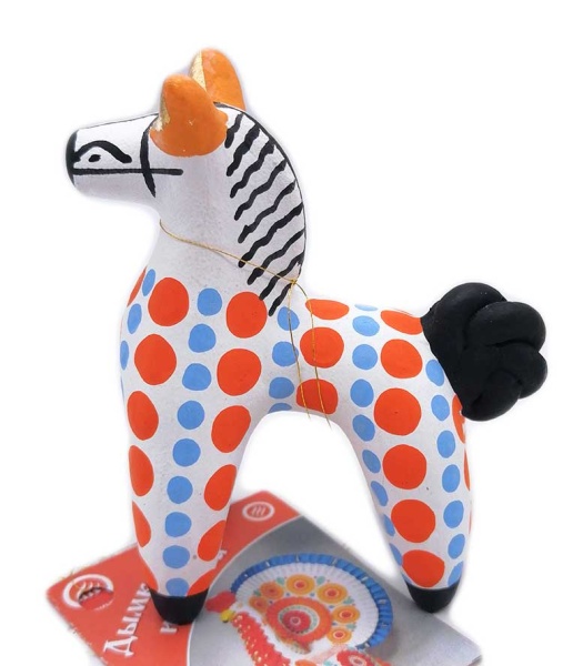 Конь дымковская игрушка 9 см. арт. 785547