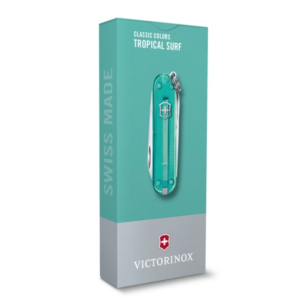 Нож-брелок Classic SD Colors Tropical Surf VICTORINOX 0.6223.T24G 