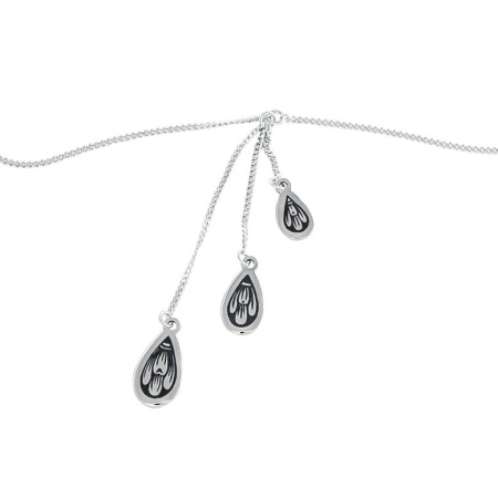картинка Серебряное Колье "Капель" Арт: 10190166А05 