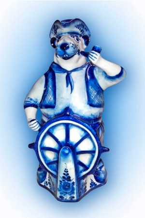 ШТОФ ПИРАТ гжель 