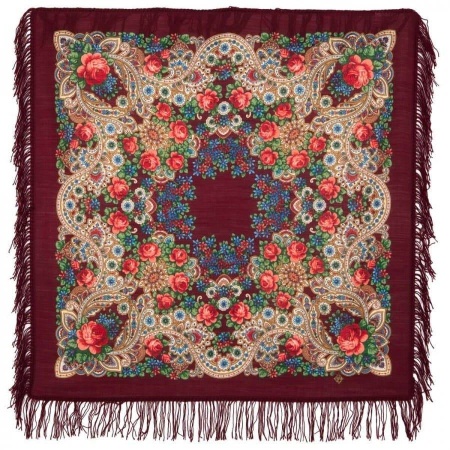 картинка Павлопосадский платок "На крыльях ветра" 89 см. 1690-8 магазин подарков