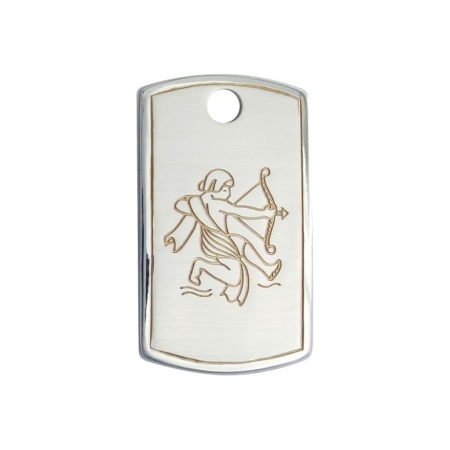 картинка Серебряная Подвеска-жетон "Стрелец" Арт: 10040479С11 
