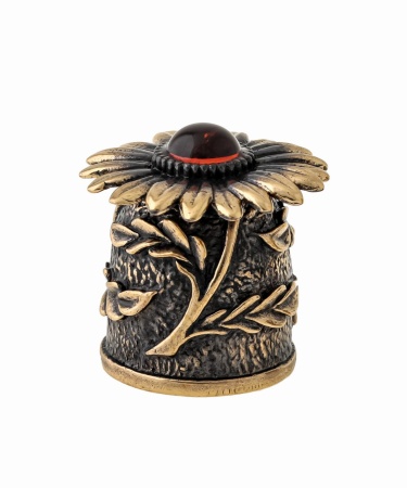 Наперсток Хризантема с магнитом 20х25 мм. арт. 1531