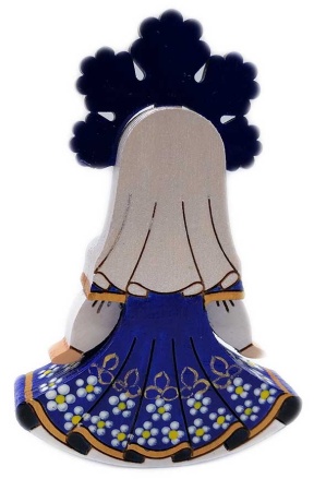 Снегурочка игрушка деревянная, качалка 12 см. арт. 76576327 Снегурочка игрушка деревянная, качалка 12 см. арт. 76576327