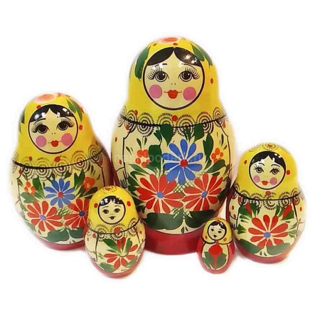 Матрешка Семеновская-хохломская 5 мест 11см арт. 1118270 1118275  Матрешка Семеновская-хохломская 5 мест 11см арт. 1118270 1118275