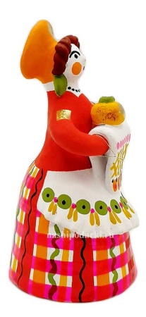 Барыня с хлебом дымка 11 см. арт. 152294