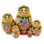 Матрешка Семеновская-хохломская 5 мест 11см арт. 1118270 1118275  Матрешка Семеновская-хохломская 5 мест 11см арт. 1118270 1118275