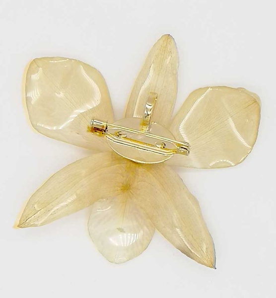 Цветок орхидея в ювелирной смоле 9х8 см. арт. 523567 