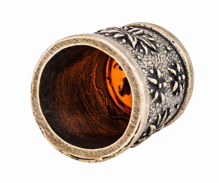 Наперсток Хризантема с кабошоном 18х24 мм. арт. 638