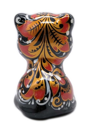Тигр хохлома черный 6 см. арт. 7657333