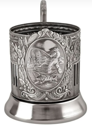 картинка Подстаканник никел. с черн. 'Рыбак (Советский)' Артикул:  С7408/207