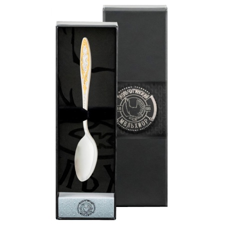 Ложка чайная "Морозко" с позолотой Артикул: С216908/8 