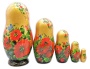 Матрешки маки 5 мест 15 см. арт. 53449