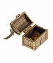 Фигурка из латуни Сундук с попугаем 40х38 мм. арт. 539