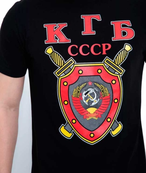 Футболка сувенирная с принтом "КГБ" M-XLL арт. 7413533