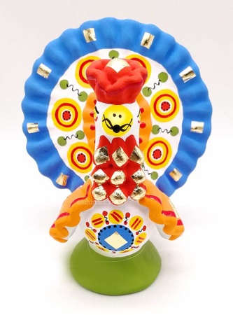 Дымковская игрушка Индюк на ступке 12см арт. 871638