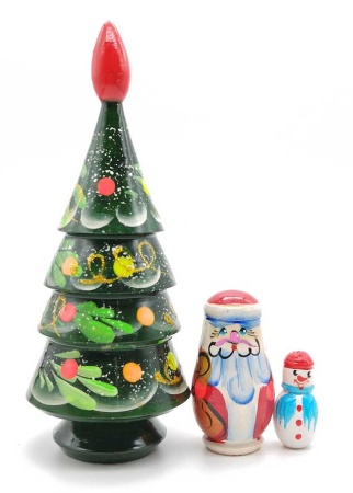 Матрёшка елочка 17 см. арт. 74553