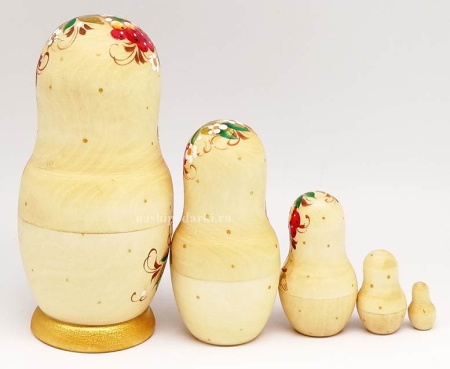 Матрешка рябинка 14 см. 5 мест арт. 74325