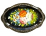  Металлический авторский поднос с цветами 33х23см арт. 876253 